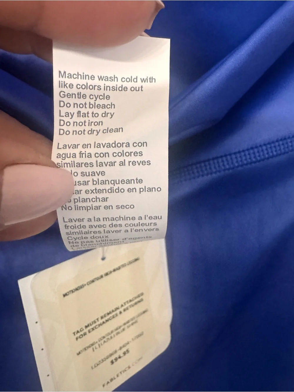 Fabletics Electric Blue Racerback Tank and High-Waist Leggings - Picture 9 of 13